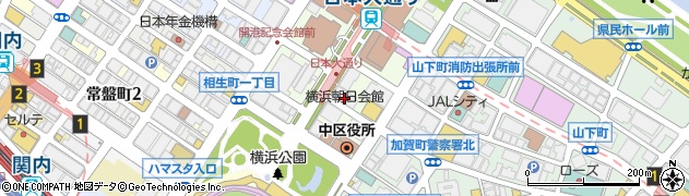 横浜朝日会館周辺の地図