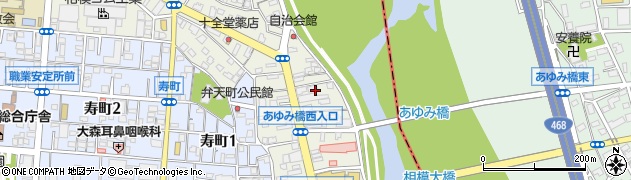 神奈川県厚木市東町周辺の地図