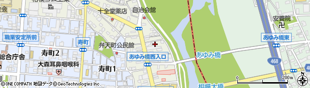 神奈川県厚木市東町周辺の地図