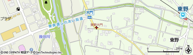 東野大門周辺の地図