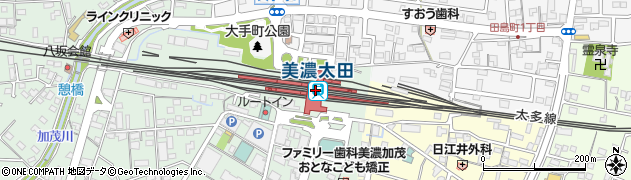 岐阜県美濃加茂市周辺の地図