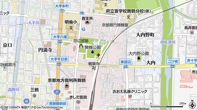 〒624-0853 京都府舞鶴市南田辺の地図