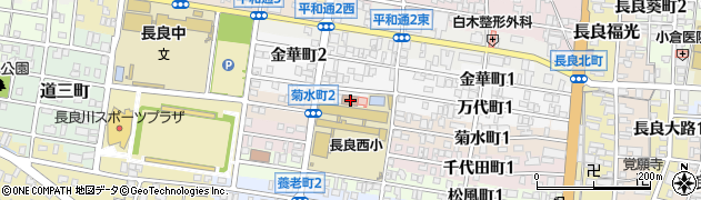 岐阜市立長良図書室周辺の地図