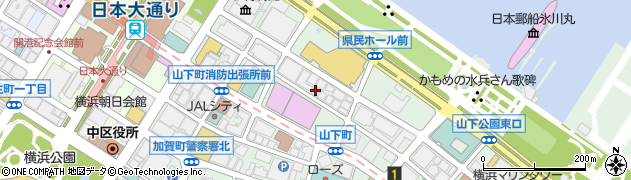 田辺薬局　山下公園店周辺の地図