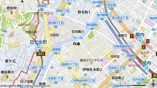 〒231-0042 神奈川県横浜市中区福富町西通の地図