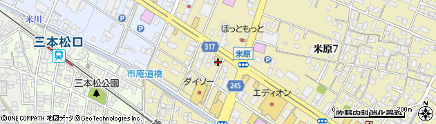 ｖｉｌｌａ米原店周辺の地図