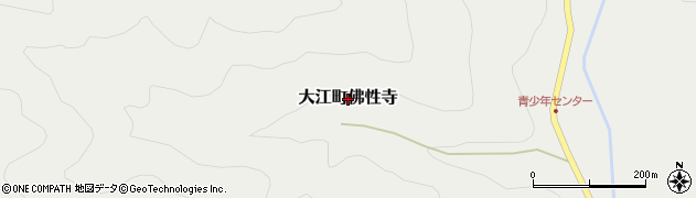 京都府福知山市大江町佛性寺周辺の地図