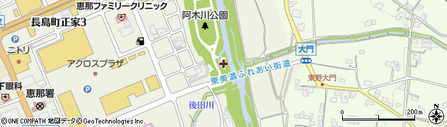 恵中大橋周辺の地図