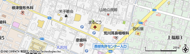 株式会社丸合　東福原店周辺の地図
