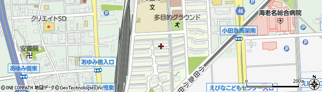 神奈川県海老名市さつき町周辺の地図