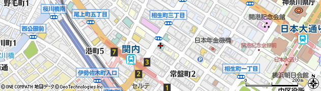 アパホテル横浜関内周辺の地図