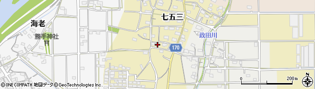 岐阜県本巣市七五三1099周辺の地図