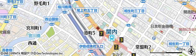 神奈川県横浜市中区尾上町5丁目周辺の地図