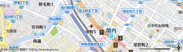 神奈川県横浜市中区尾上町5丁目78周辺の地図