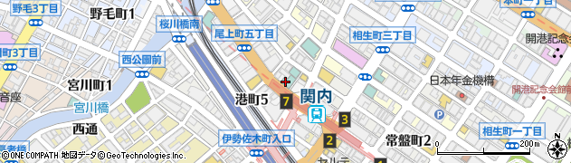 神奈川県横浜市中区尾上町5丁目67周辺の地図