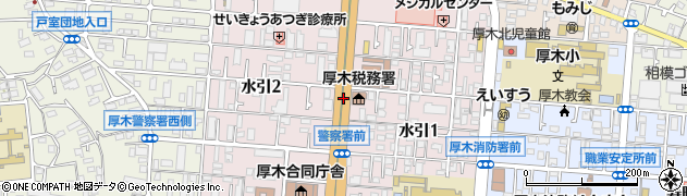 神奈川県厚木市水引周辺の地図