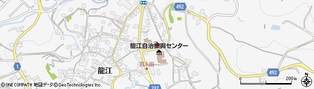 龍江郵便局周辺の地図