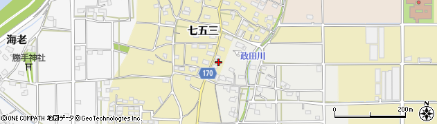 岐阜県本巣市七五三1088周辺の地図