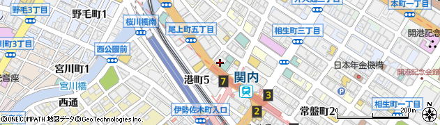 神奈川県横浜市中区尾上町5丁目68周辺の地図