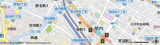 神奈川県横浜市中区尾上町5丁目79周辺の地図