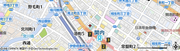 神奈川県横浜市中区尾上町5丁目70周辺の地図
