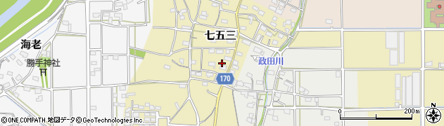 岐阜県本巣市七五三1083周辺の地図