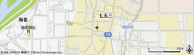 岐阜県本巣市七五三1079周辺の地図