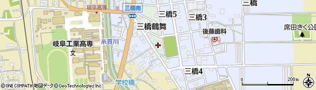 岐阜県本巣市三橋鶴舞98周辺の地図