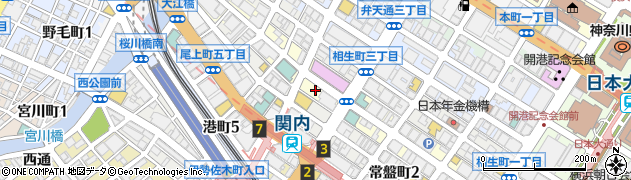 関内トーセイビルⅡ駐車場【機械式】【平日のみ 8:00~22:30】周辺の地図