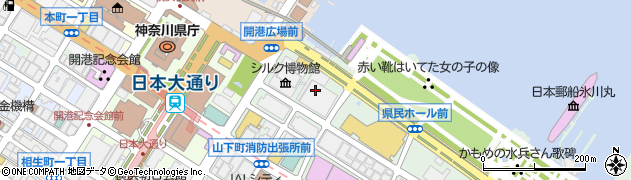 横浜商工会議所横浜経済記者クラブ周辺の地図