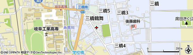 岐阜県本巣市三橋鶴舞97周辺の地図