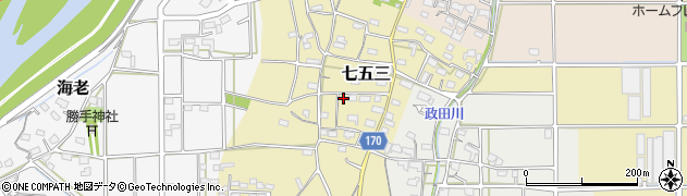 岐阜県本巣市七五三1076周辺の地図