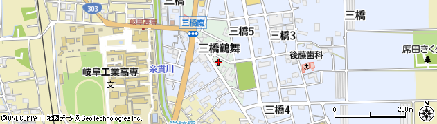 岐阜県本巣市三橋鶴舞93周辺の地図