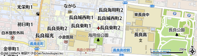 岐阜県岐阜市長良東町周辺の地図