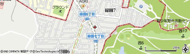 ローソン横浜緑園七丁目店周辺の地図