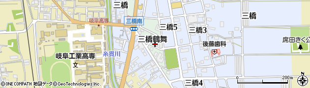 岐阜県本巣市三橋鶴舞88周辺の地図