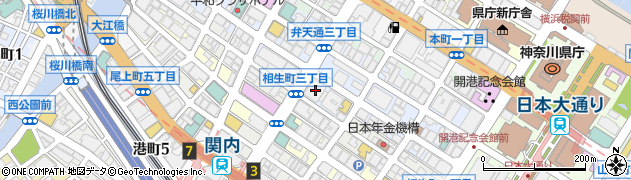 神奈川県横浜市中区相生町3丁目56-1周辺の地図
