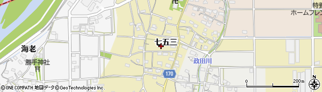 岐阜県本巣市七五三1070周辺の地図
