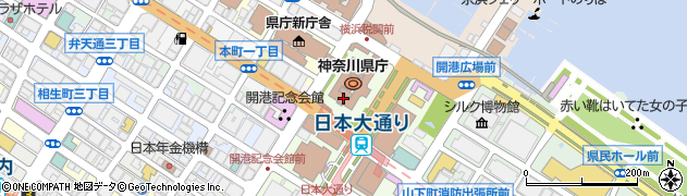 神奈川県庁国際文化観光局　観光企画課・観光プロモーショングループ寄付金返礼事業周辺の地図