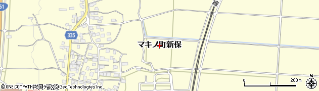 滋賀県高島市マキノ町新保周辺の地図