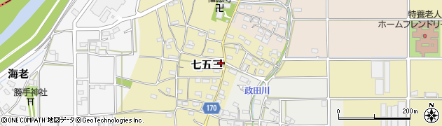 岐阜県本巣市七五三1064周辺の地図