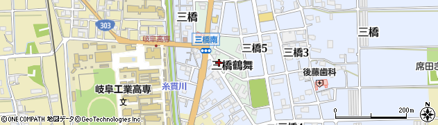 岐阜県本巣市三橋鶴舞76周辺の地図