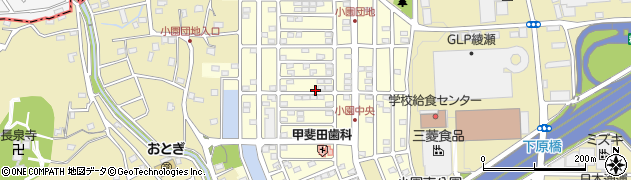 神奈川県綾瀬市小園南周辺の地図