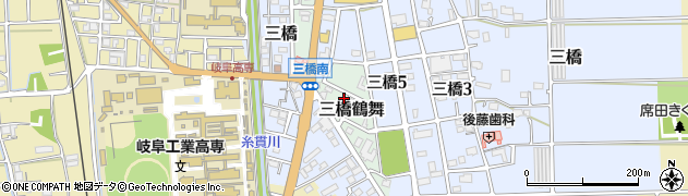 岐阜県本巣市三橋鶴舞73周辺の地図