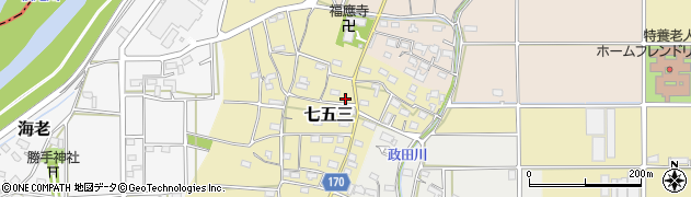 岐阜県本巣市七五三1063周辺の地図