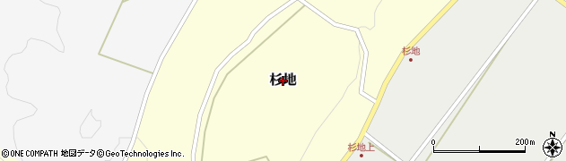 鳥取県琴浦町（東伯郡）杉地周辺の地図