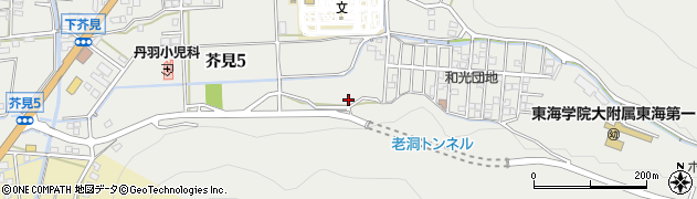 岐阜県岐阜市芥見周辺の地図