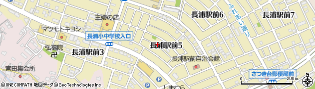 千葉県袖ケ浦市長浦駅前周辺の地図