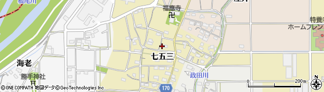 岐阜県本巣市七五三1062周辺の地図