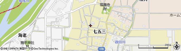 岐阜県本巣市七五三1059周辺の地図
